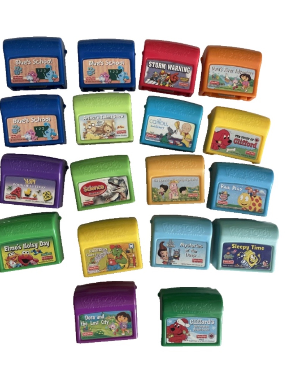 Fisher Price Power Touch Learning System LOT OF 18 Cartridges